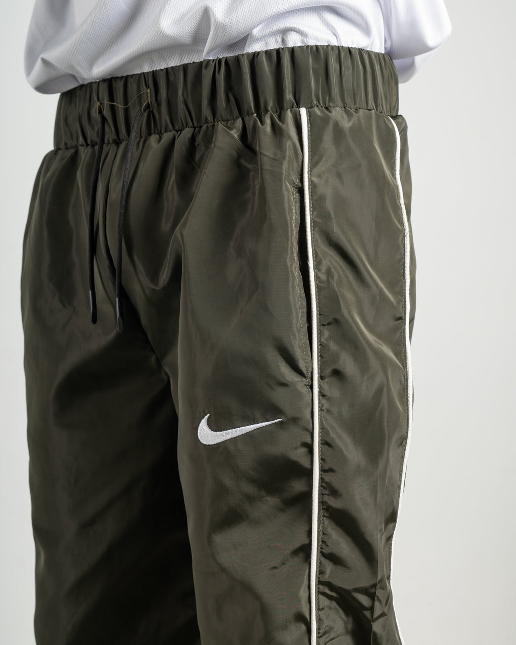 Dark Green Parachute Pants