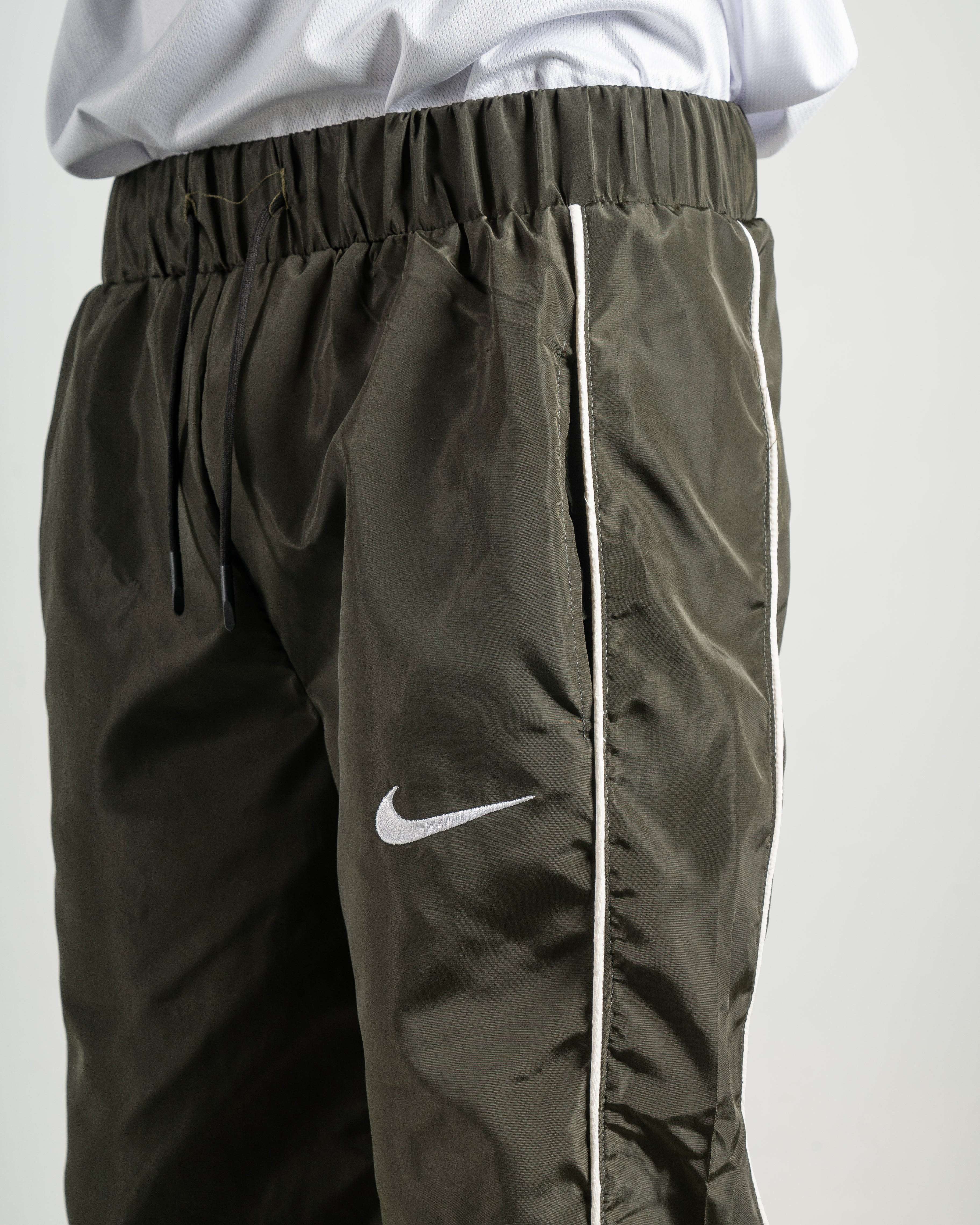 Dark Green Parachute Pants