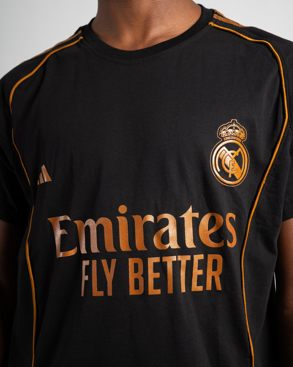 Black Real Madrid cotton T-shirt