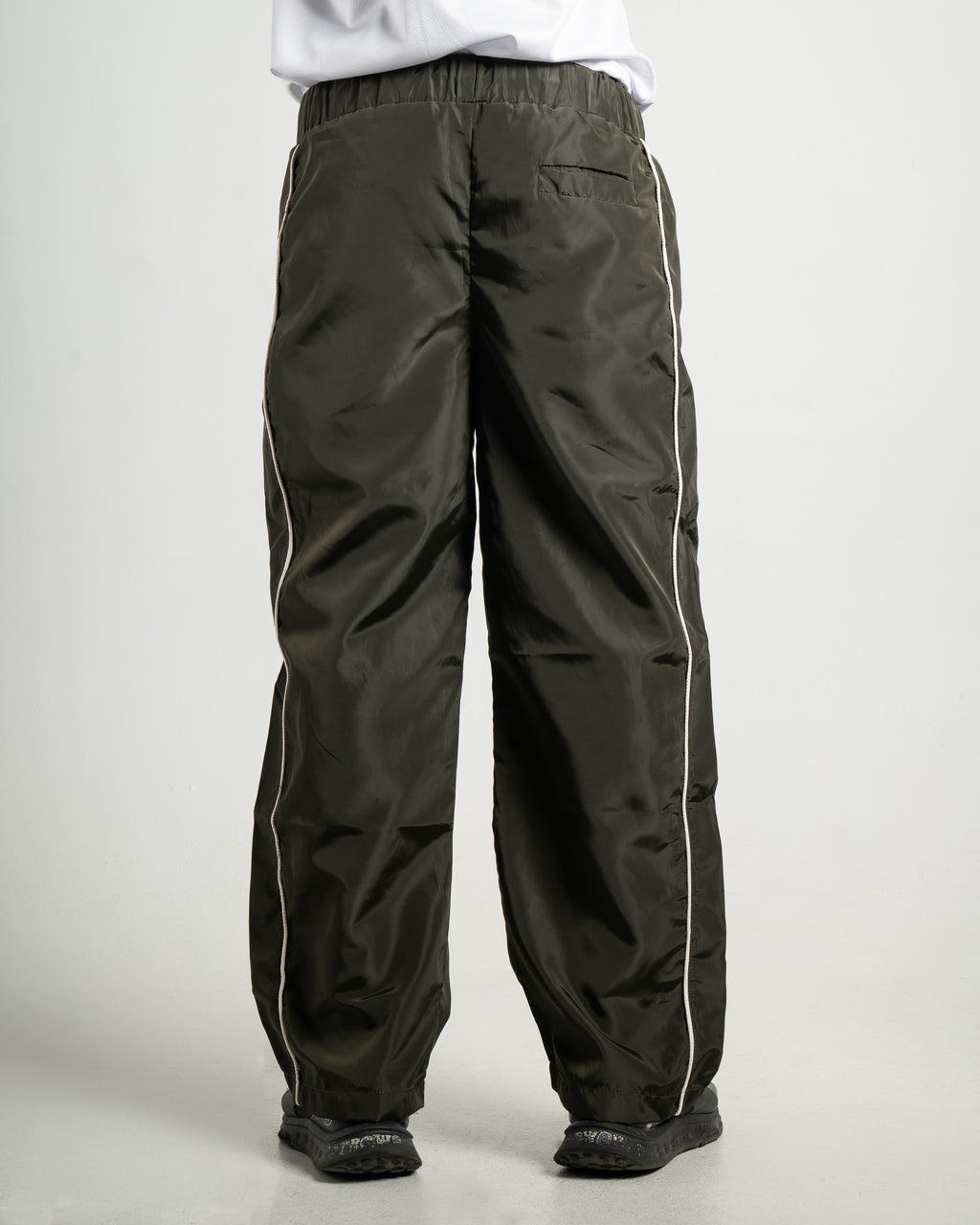 Dark Green Parachute Pants