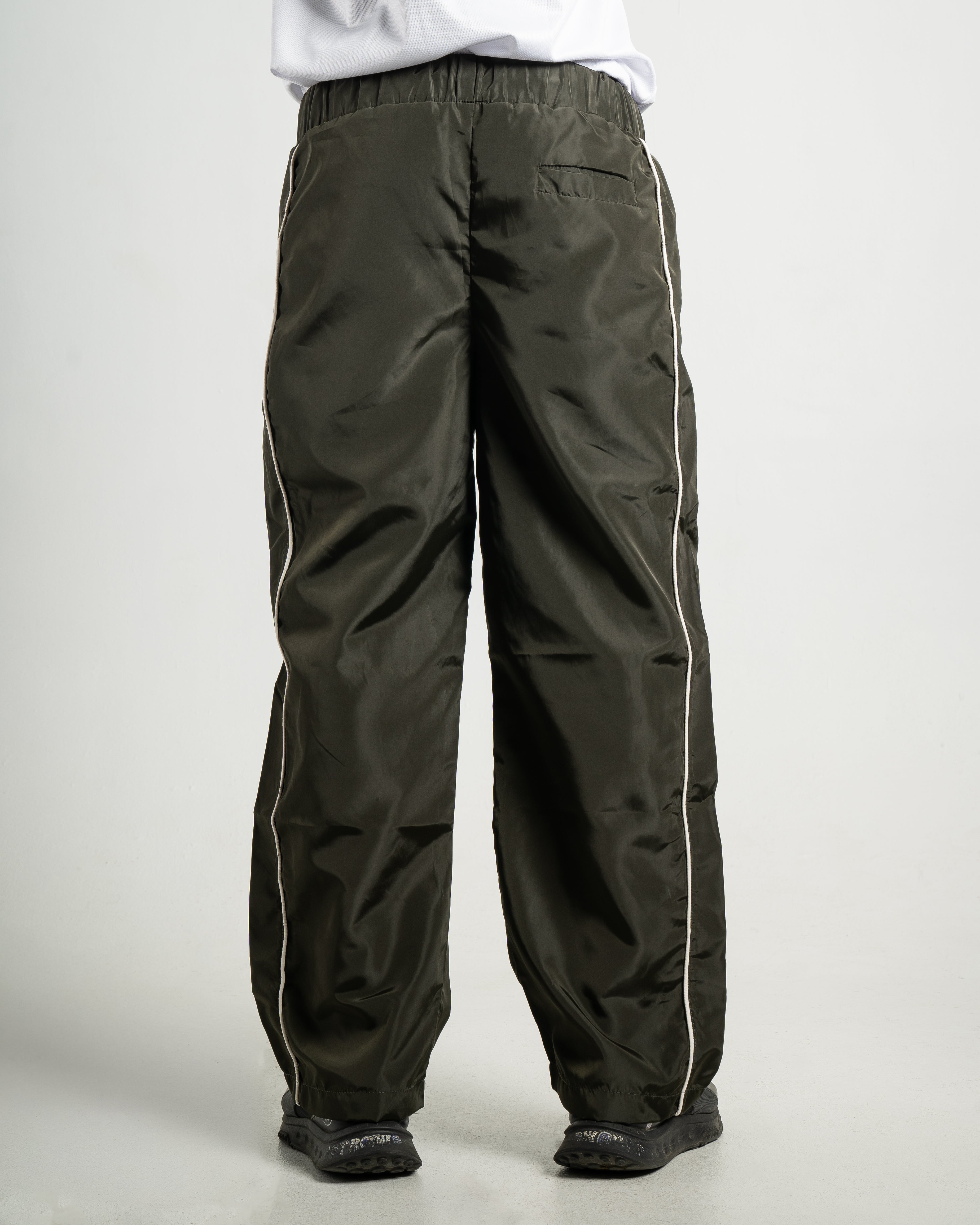 Dark Green Parachute Pants