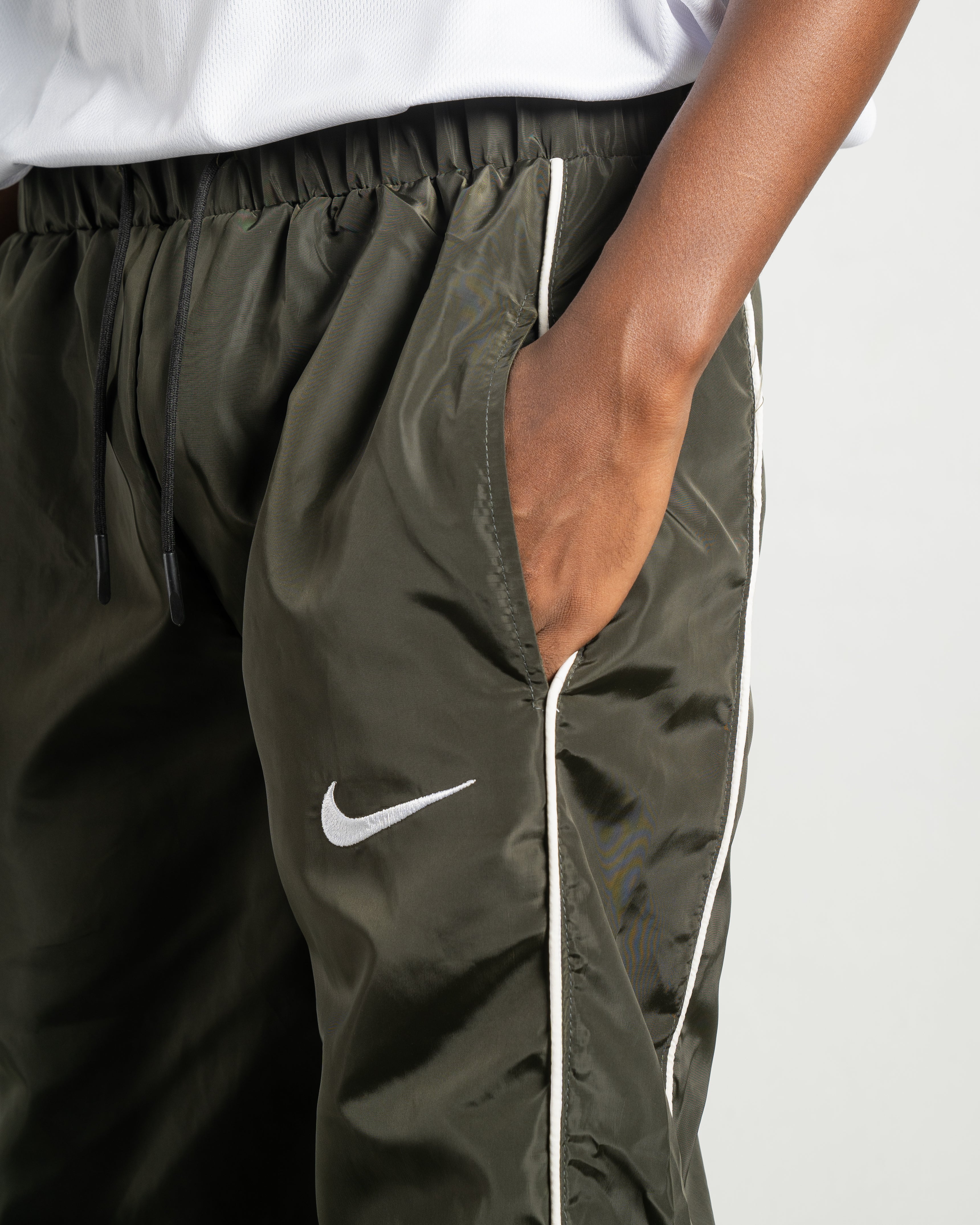 Dark Green Parachute Pants
