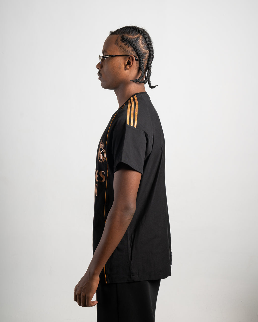 Black Real Madrid cotton T-shirt