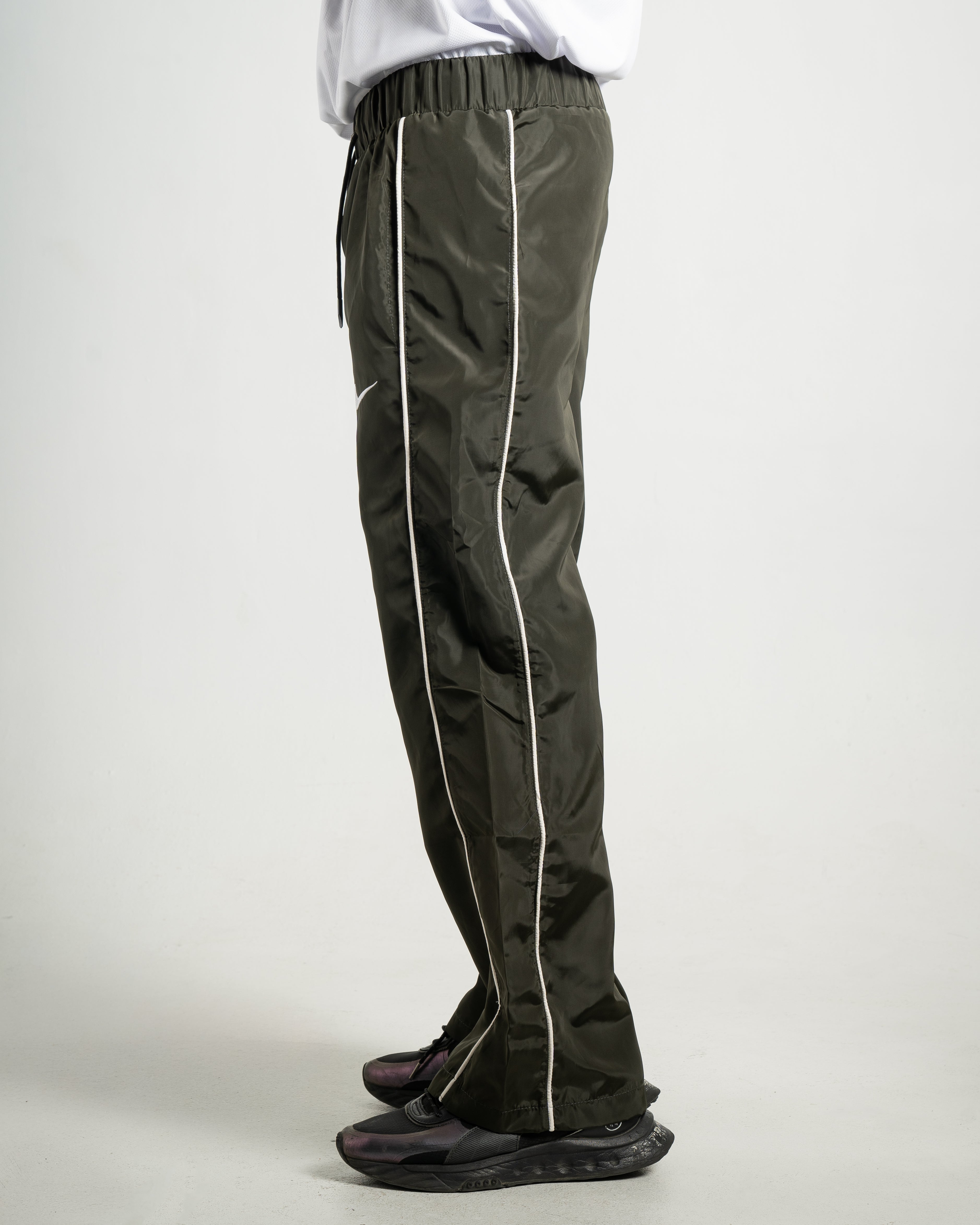 Dark Green Parachute Pants