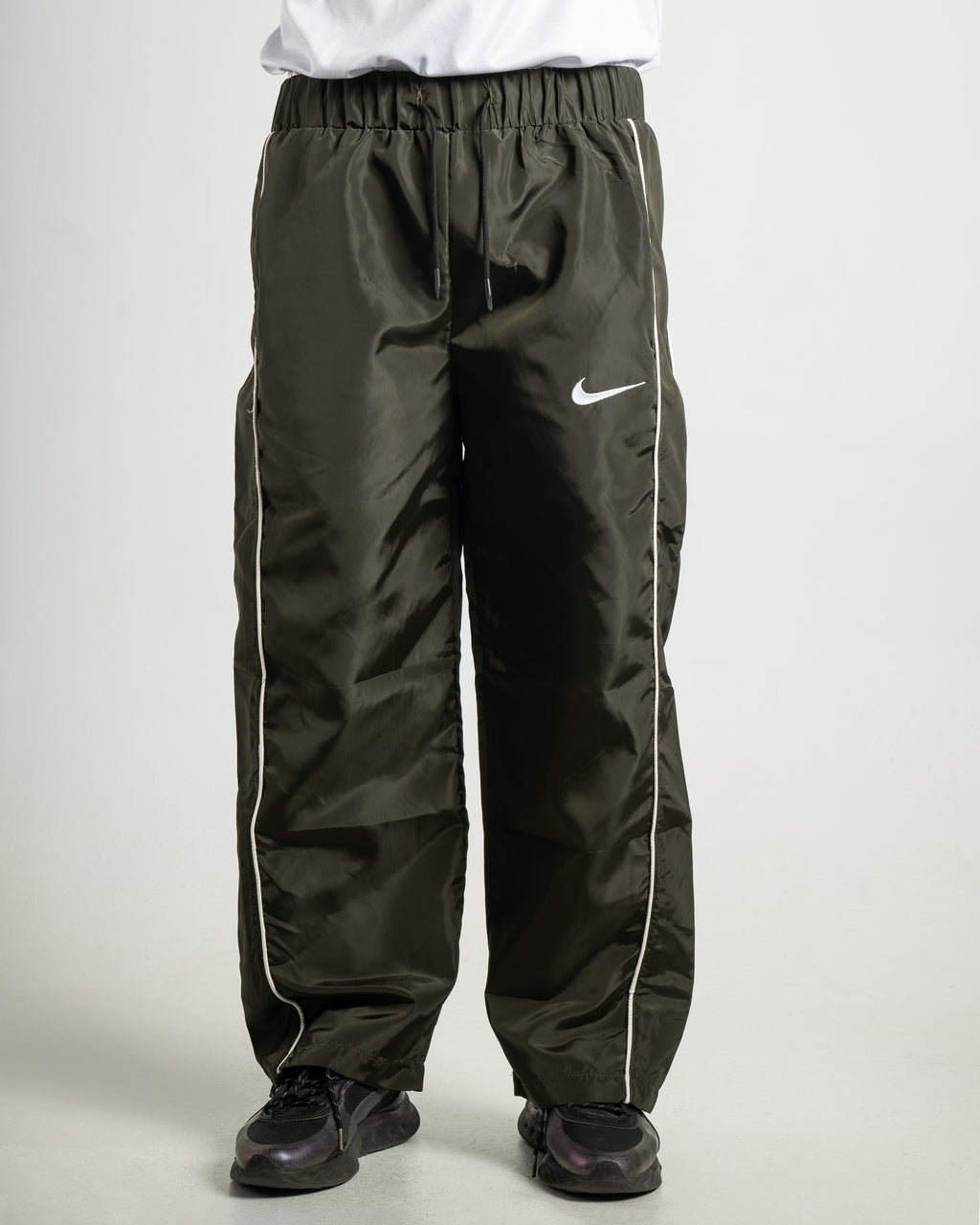 Dark Green Parachute Pants