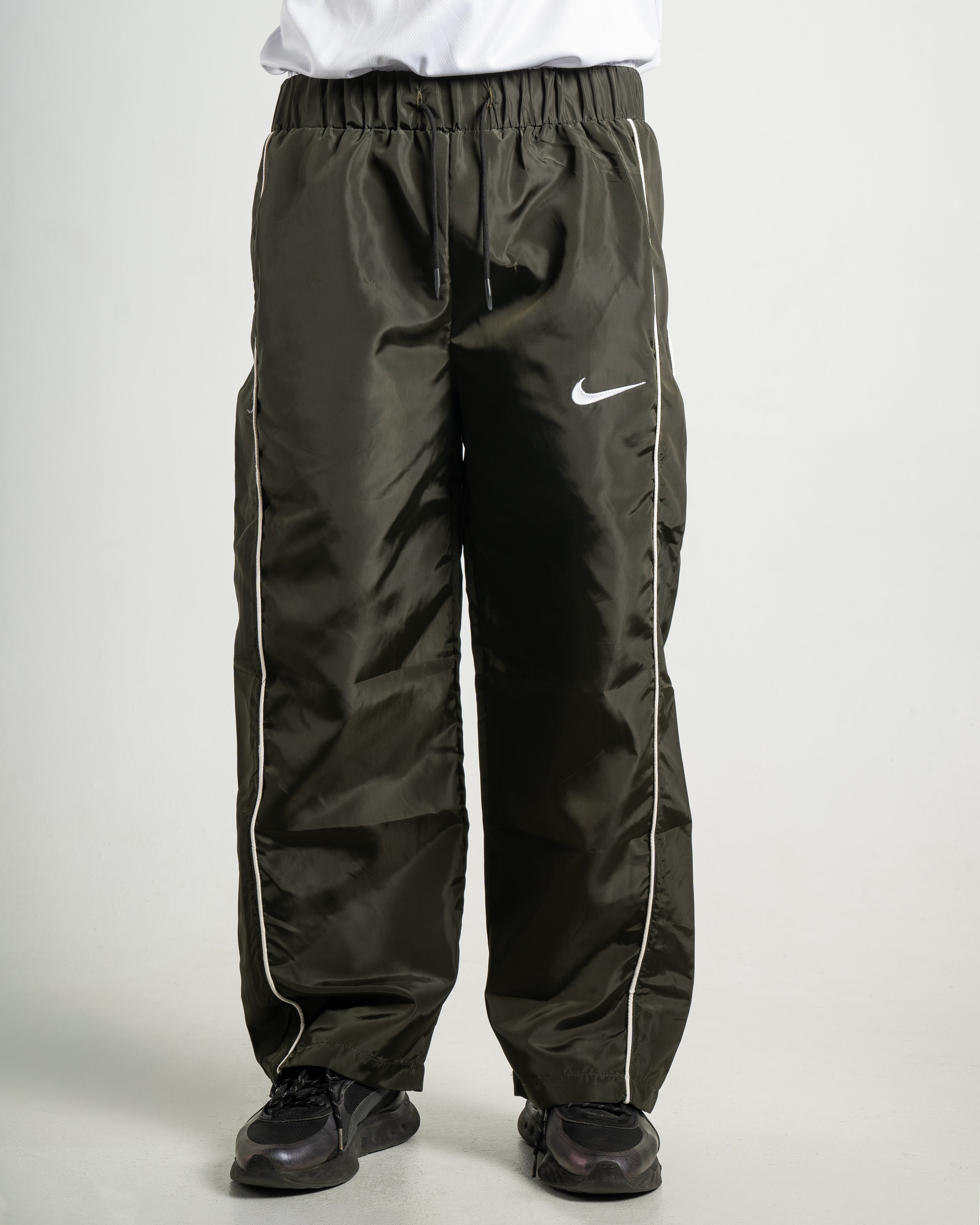 Dark Green Parachute Pants